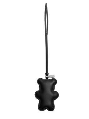 New Coach Black Puffy Teddy Bear Bag Charm